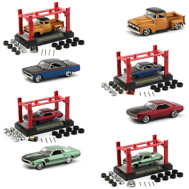 M2 MACHINES 2019 1/64 ONLY AT WALMART PEZ 6 CAR SET with sleeve great deal yea